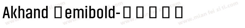 Akhand Semibold字体转换